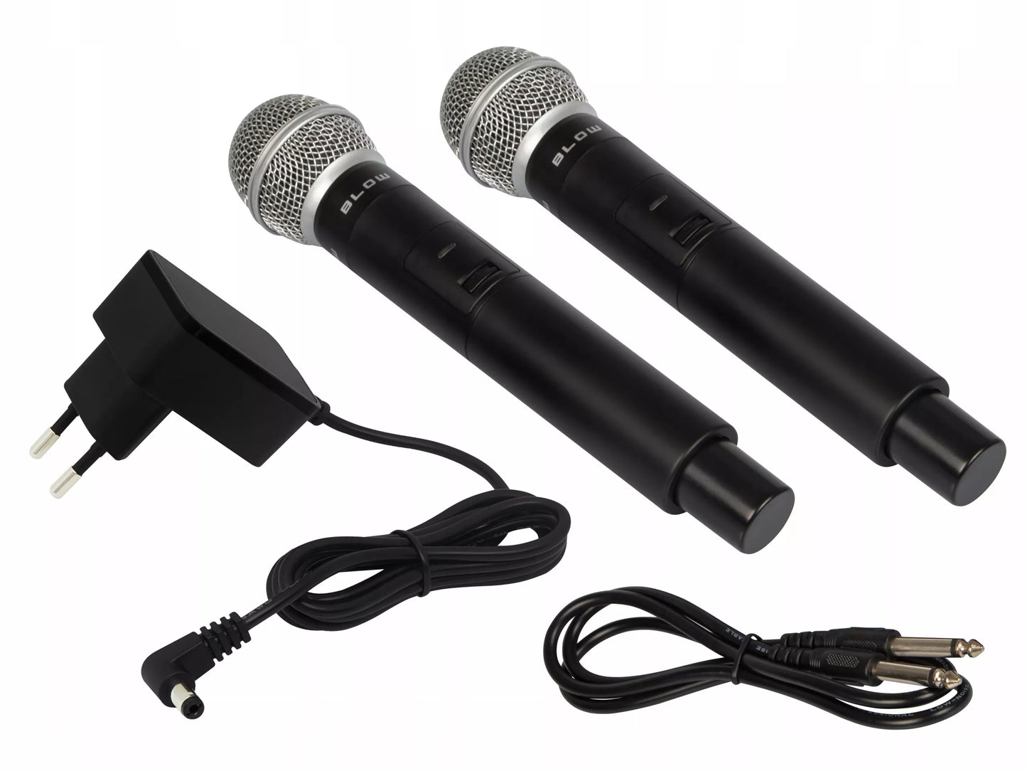 PROFESIONALUS MIKROFONAS 2vnt VHF IMTUVAS 6.3 JACK 50m KONFERENCIJAI, PASIRODYMUI