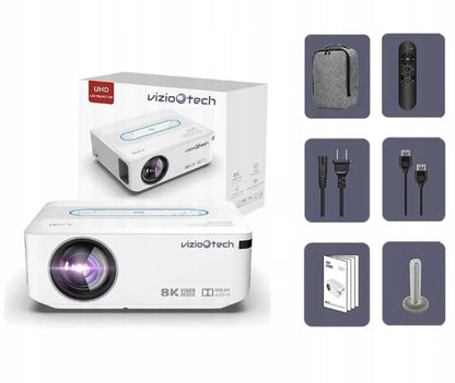 PROJEKTORIUS ANDROID TV WIFI FHD 4K PORTABLE 12000 lm VIZIO X1 Naujiena