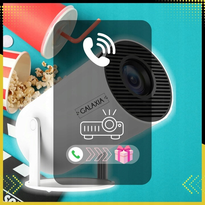 PROJEKTORIUS PROJEKTORIUS MINI NEŠIOJAMAS ANDROID LED WIFI FULL HD SMART TV HY300