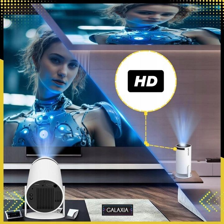 PROJEKTORIUS PROJEKTORIUS MINI NEŠIOJAMAS ANDROID LED WIFI FULL HD SMART TV HY300