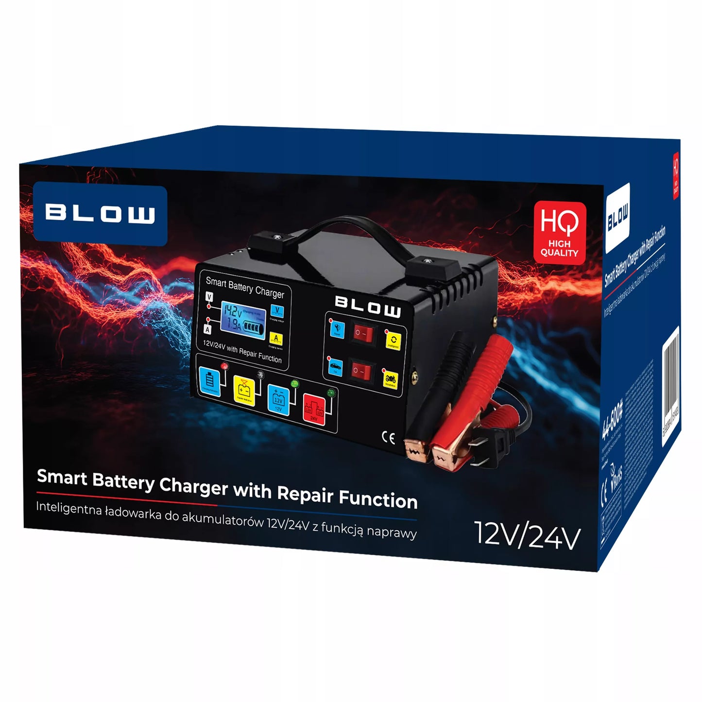 AUTOMATINIS AKUMULIATORIŲ KROVIKLIS SU JŲ TAIISYMO FUNKCIJA 12V 24V