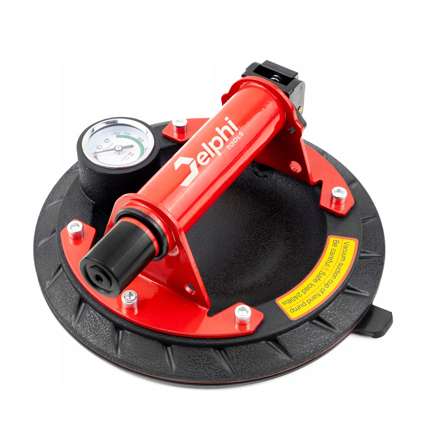 Vakuuminis siurbtukas plytelėms su pompa ir manometru, rankena stiklui, glazūrai PRO