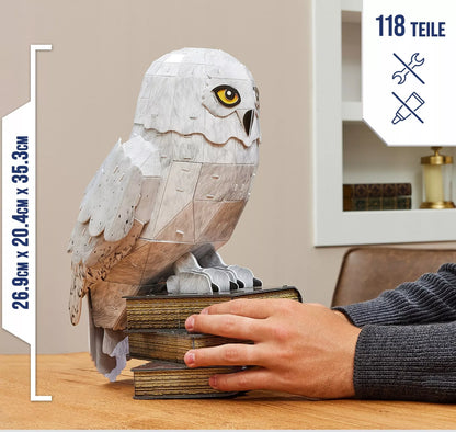 3D dėlionė HARRY POTTER Hedviga pelėda – surenkamas 4D figūrėlės modelis
