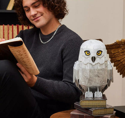 3D dėlionė HARRY POTTER Hedviga pelėda – surenkamas 4D figūrėlės modelis