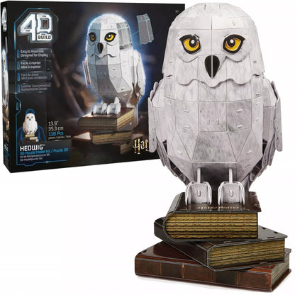 3D dėlionė HARRY POTTER Hedviga pelėda – surenkamas 4D figūrėlės modelis
