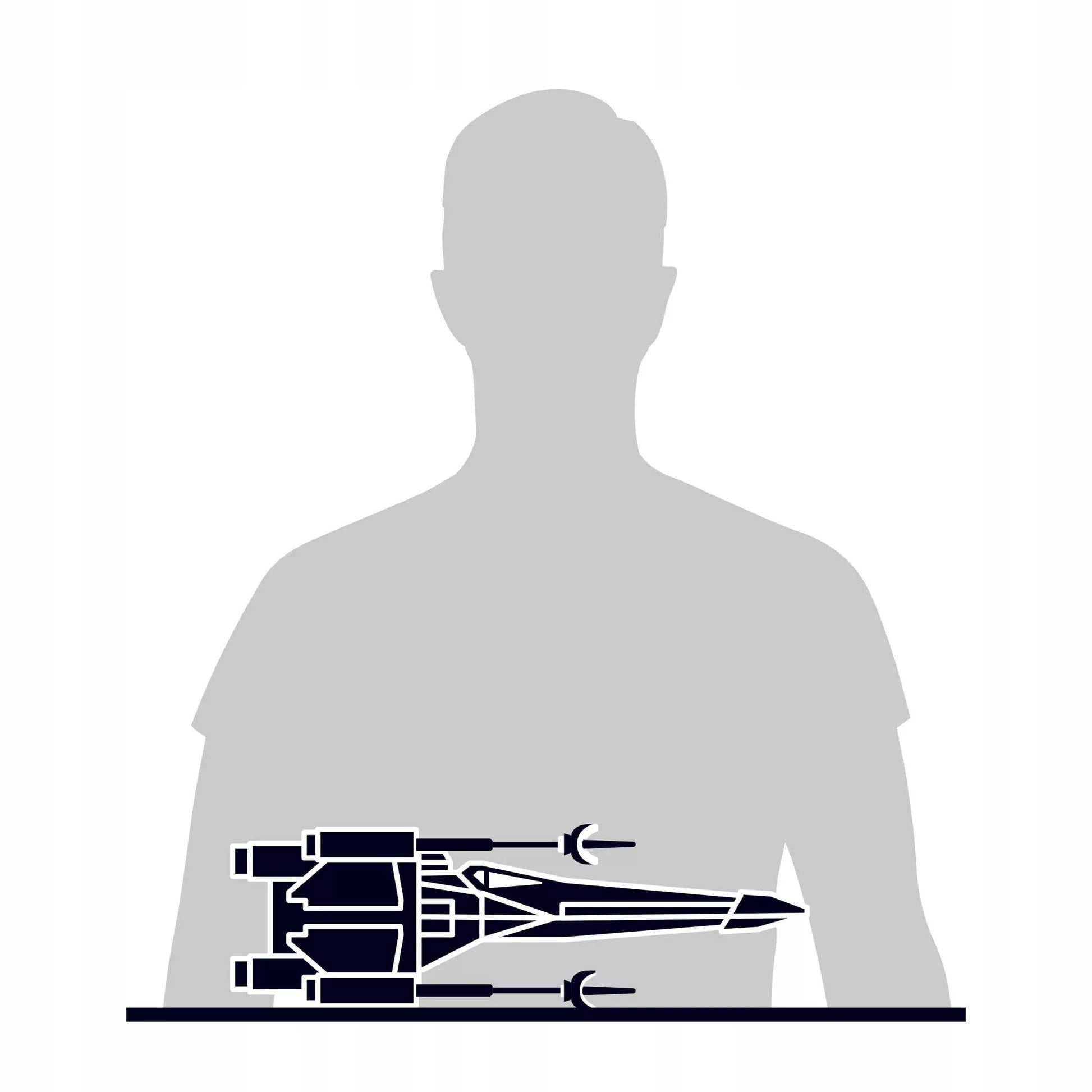 3D dėlionė STAR WARS X-wing Incom T-65 naikintuvo modelis 38 cm