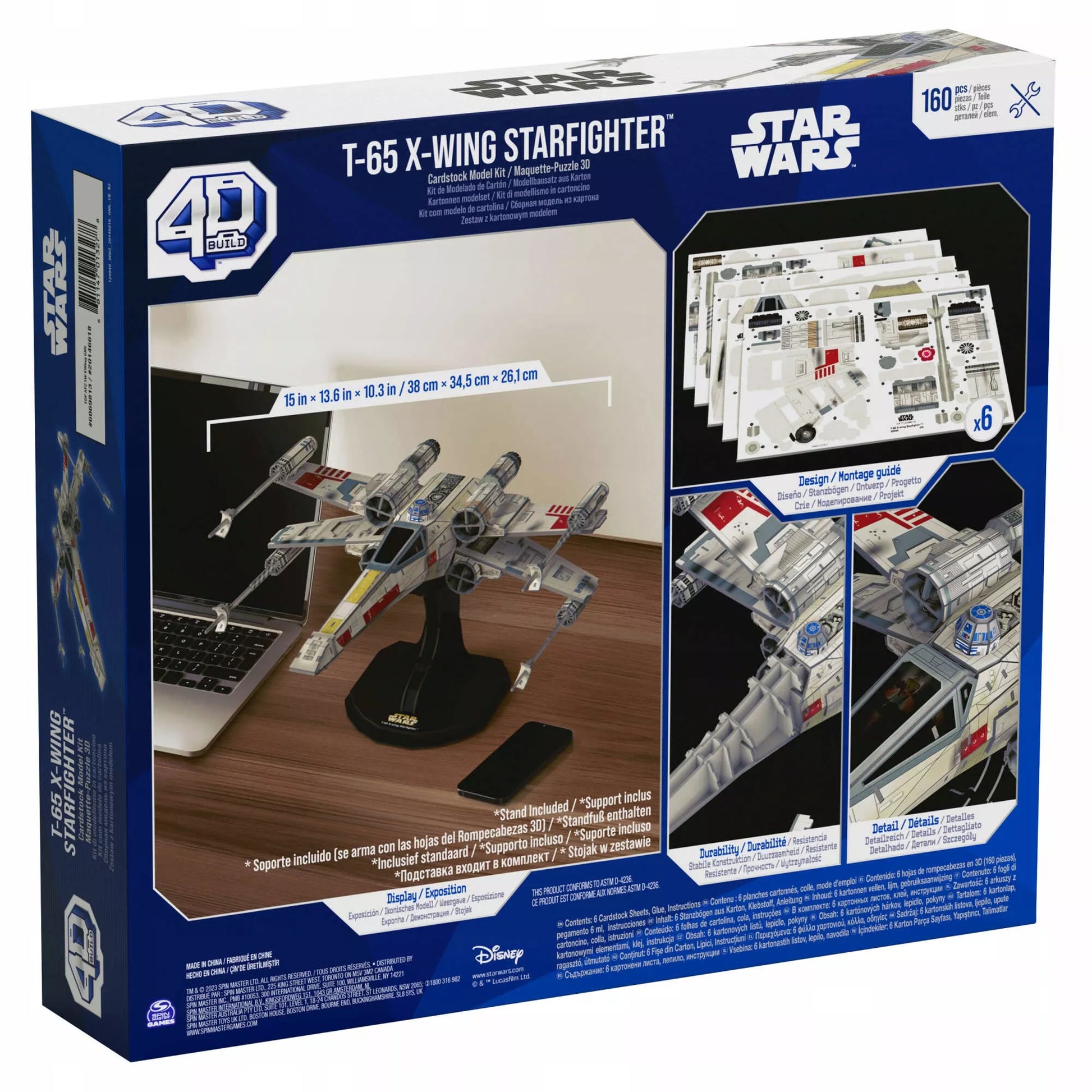 3D dėlionė STAR WARS X-wing Incom T-65 naikintuvo modelis 38 cm
