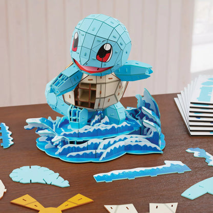 4D BUILD POKEMON SQUIRTLE 3D dėlėlionė, 180 detalių, 23,5 cm