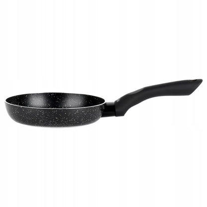 BLACK LINE 16 cm granitinė keptuvė kepimui ir troškinimui, skirta dujinėms ir indukcinėms viryklėms