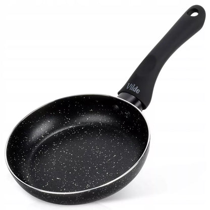 BLACK LINE 16 cm granitinė keptuvė kepimui ir troškinimui, skirta dujinėms ir indukcinėms viryklėms