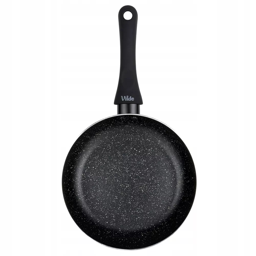 Granitinė keptuvė BLACK LINE 20 cm kepimui ir troškinimui ant dujinės bei indukcinės viryklės