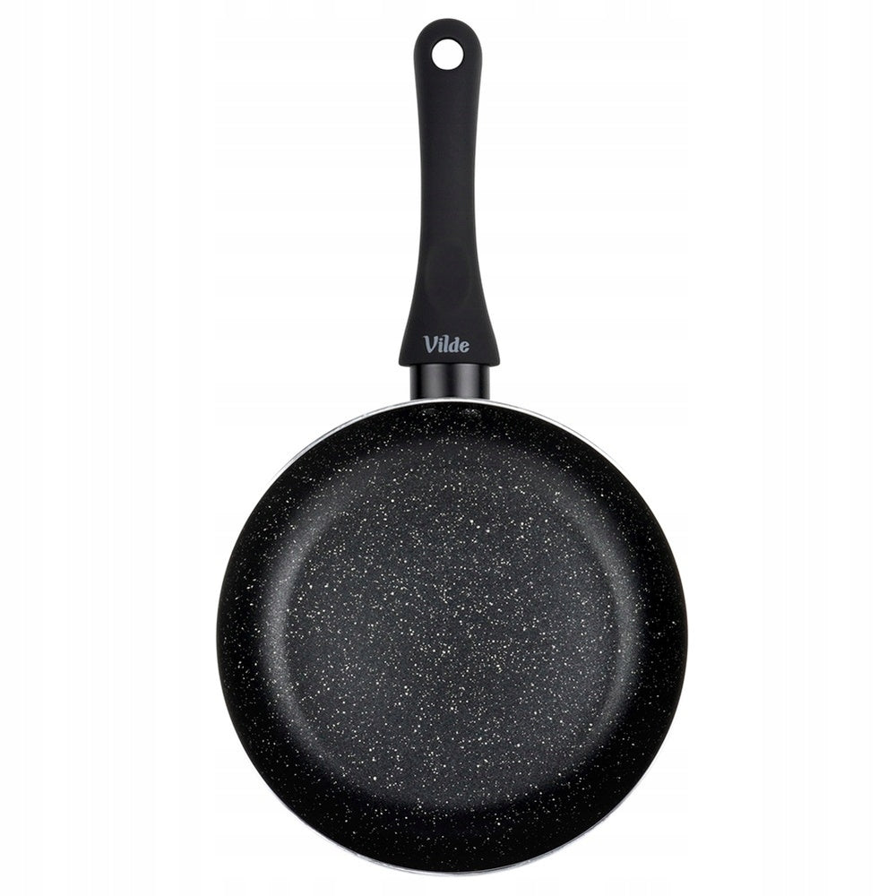 Granitinė keptuvė BLACK LINE 20 cm kepimui ir troškinimui ant dujinės bei indukcinės viryklės