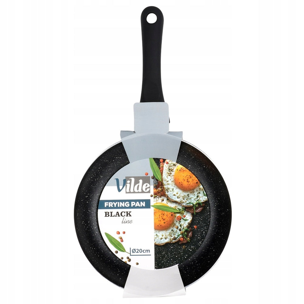 Granitinė keptuvė BLACK LINE 20 cm kepimui ir troškinimui ant dujinės bei indukcinės viryklės