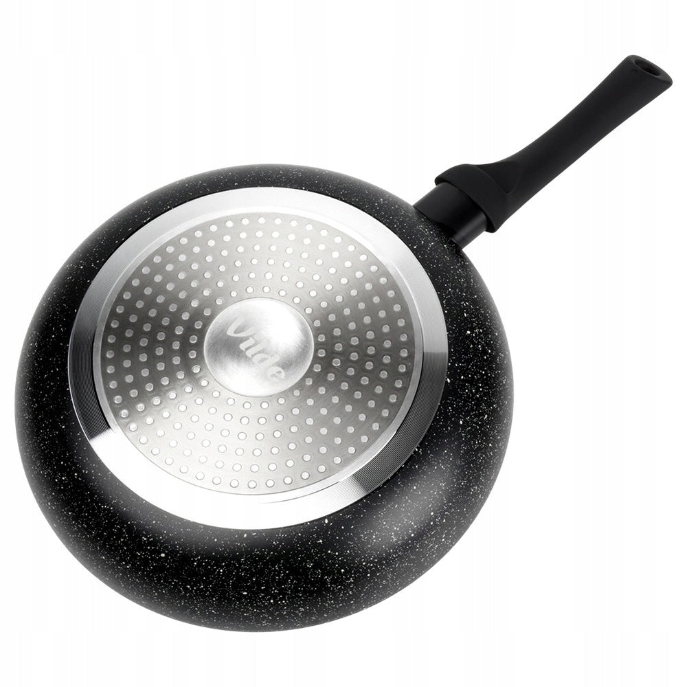 Granitinė keptuvė troškiniams ir kepimui BLACK LINE 24 cm dujinėms ir indukcinėms viryklėms