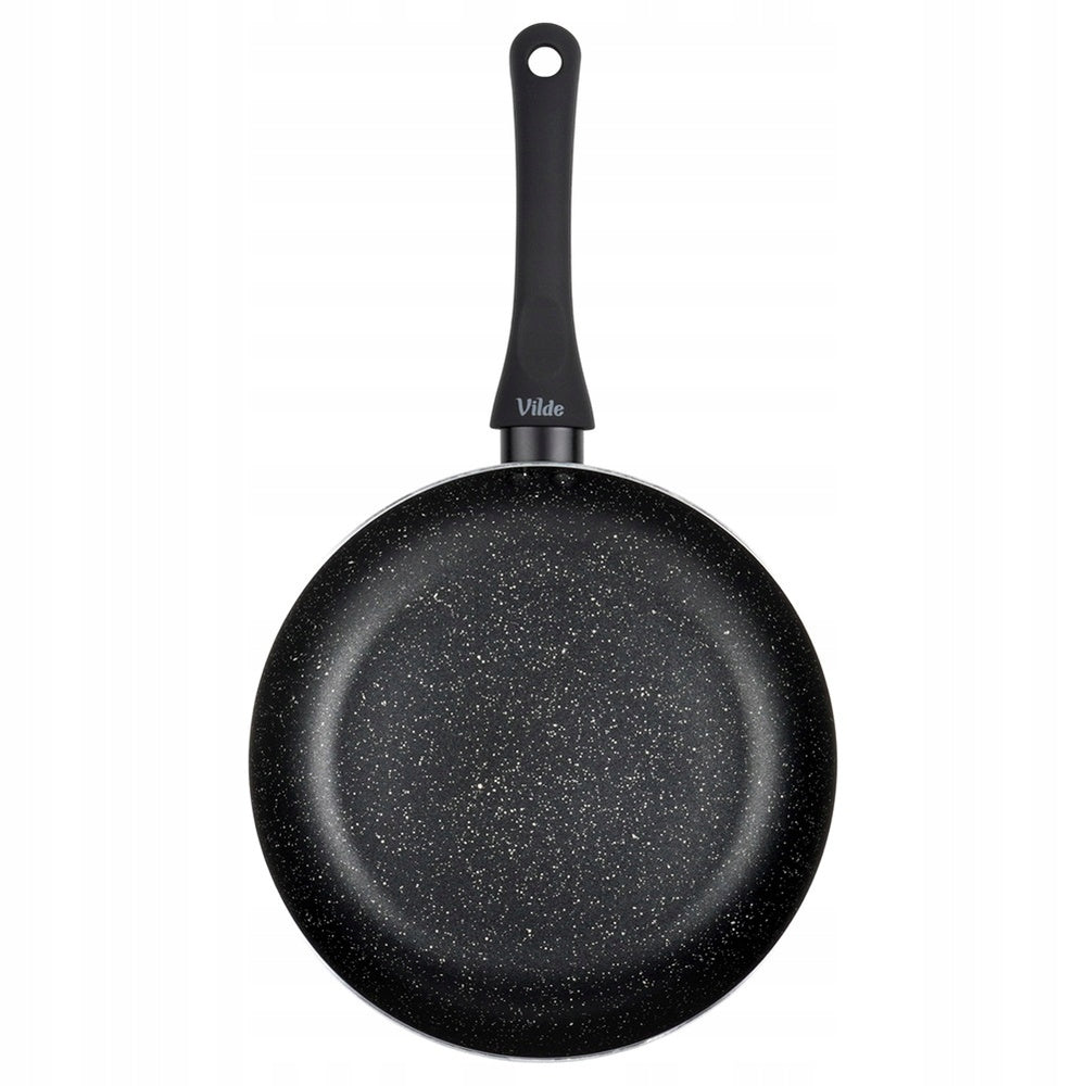 Granitinė keptuvė troškiniams ir kepimui BLACK LINE 24 cm dujinėms ir indukcinėms viryklėms