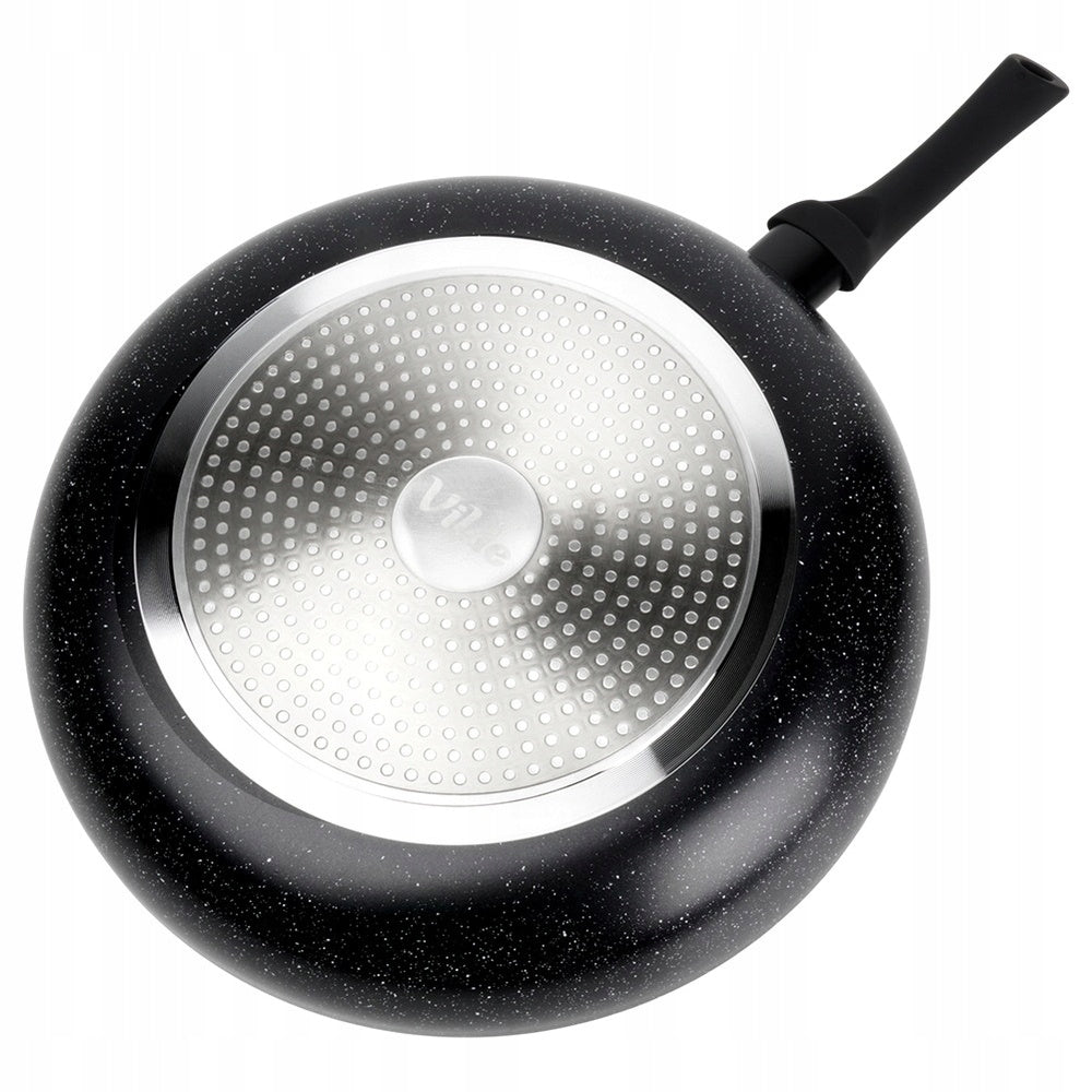 Granitinė keptuvė troškinimui ir kepimui BLACK LINE 32 cm, skirta dujinėms ir indukcinėms viryklėms