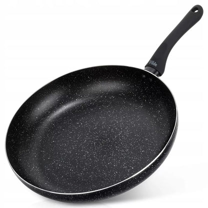 Granitinė keptuvė troškinimui ir kepimui BLACK LINE 32 cm, skirta dujinėms ir indukcinėms viryklėms