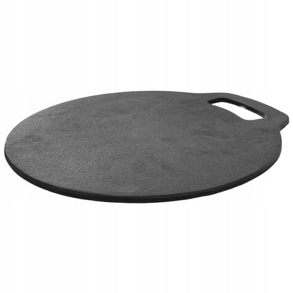 Ketaus keptuvė-plokštė tortilijoms, blynams, picos akmuo, kepsninėms