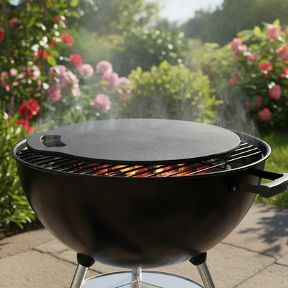 Ketaus keptuvė-plokštė tortilijoms, blynams, picos akmuo, kepsninėms