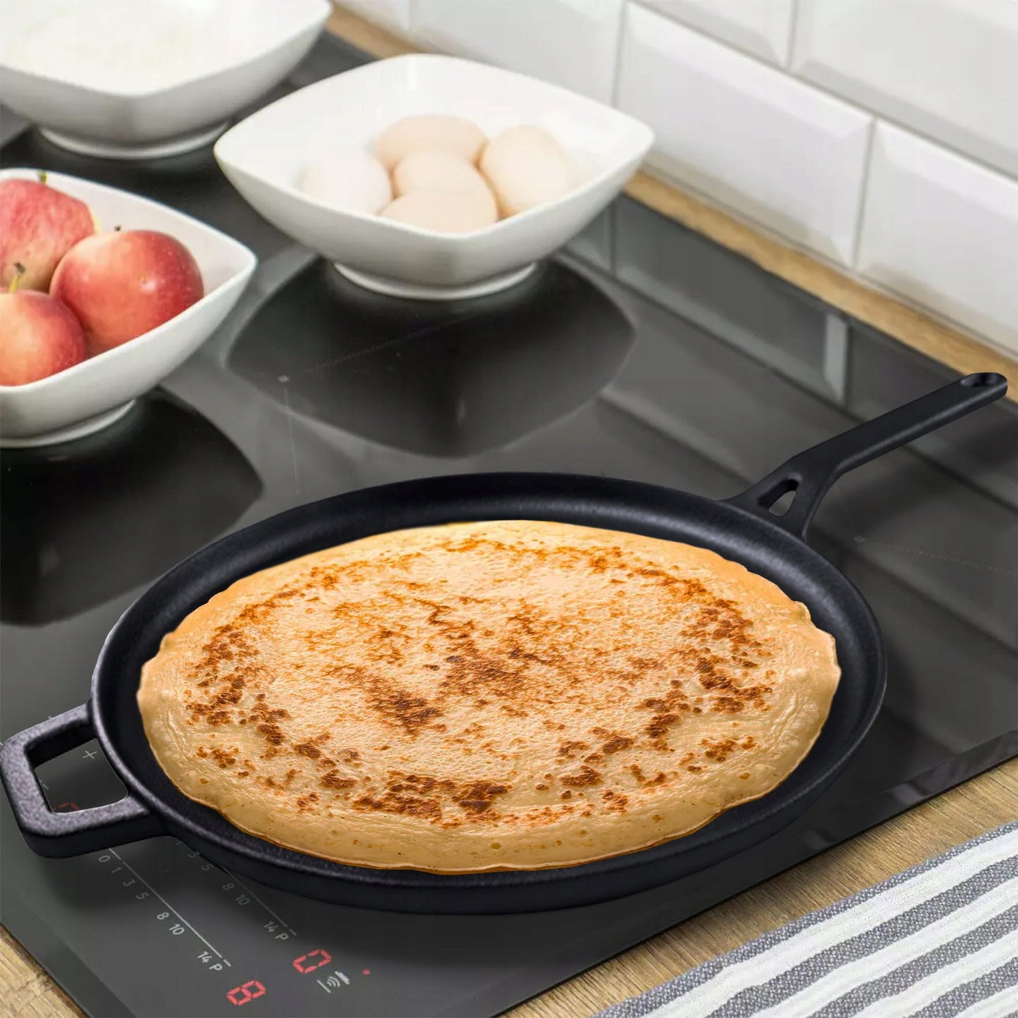 Ketaus blynų keptuvė 29 cm KINGHOFF KH-1895