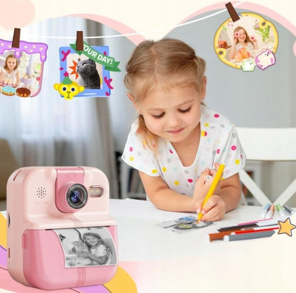 Phomemo MINI Terminis spausdintuvas FOTUŚ momentinis fotoaparatas vaikams Žaidimai