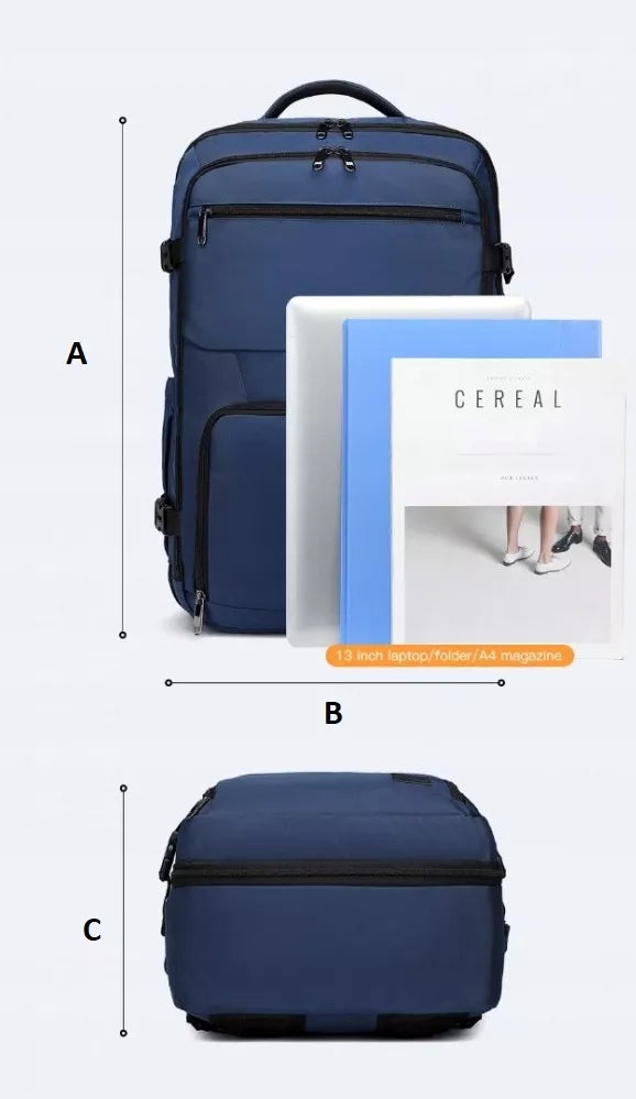 Kuprinė Lagaminas Ryanair 55x40x20 cm Lėktuvui Didelis Rankinis Bagažas Flex