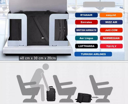 Rankinis bagažas RYANAIR 40x30x20 Kabininis Elegantiškas Lengvas Expander