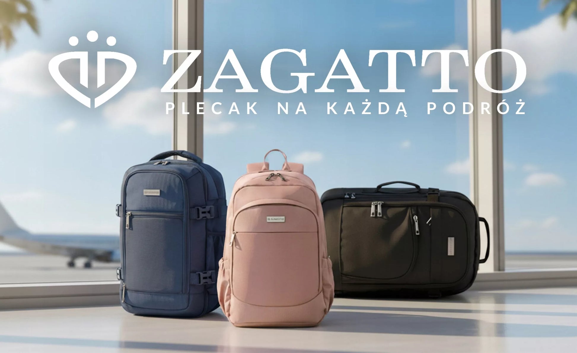Kuprinė lėktuvui RYANAIR 40x30x20 kabininis kelioninis bagažas ZAGATTO