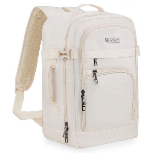 Kelioninis, lengvas rankinis bagažas, 40x20x25cm, lėktuvui, smėlio spalvos ZAGATTO