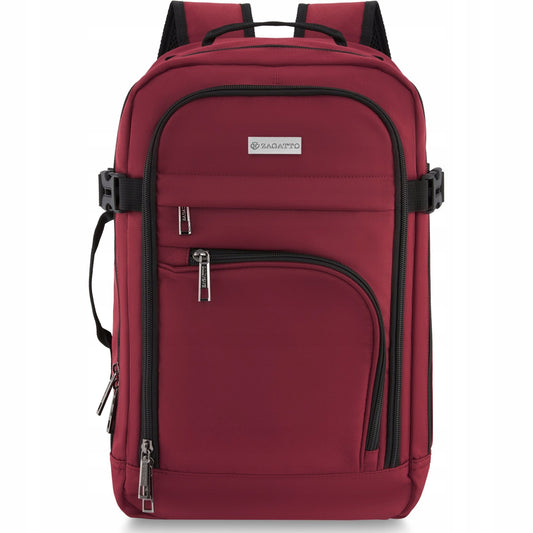 Kelioninis krepšys 40x20x25 lėktuvui, lengvas rankinis bagažas, bordo spalvos ZAGATTO
