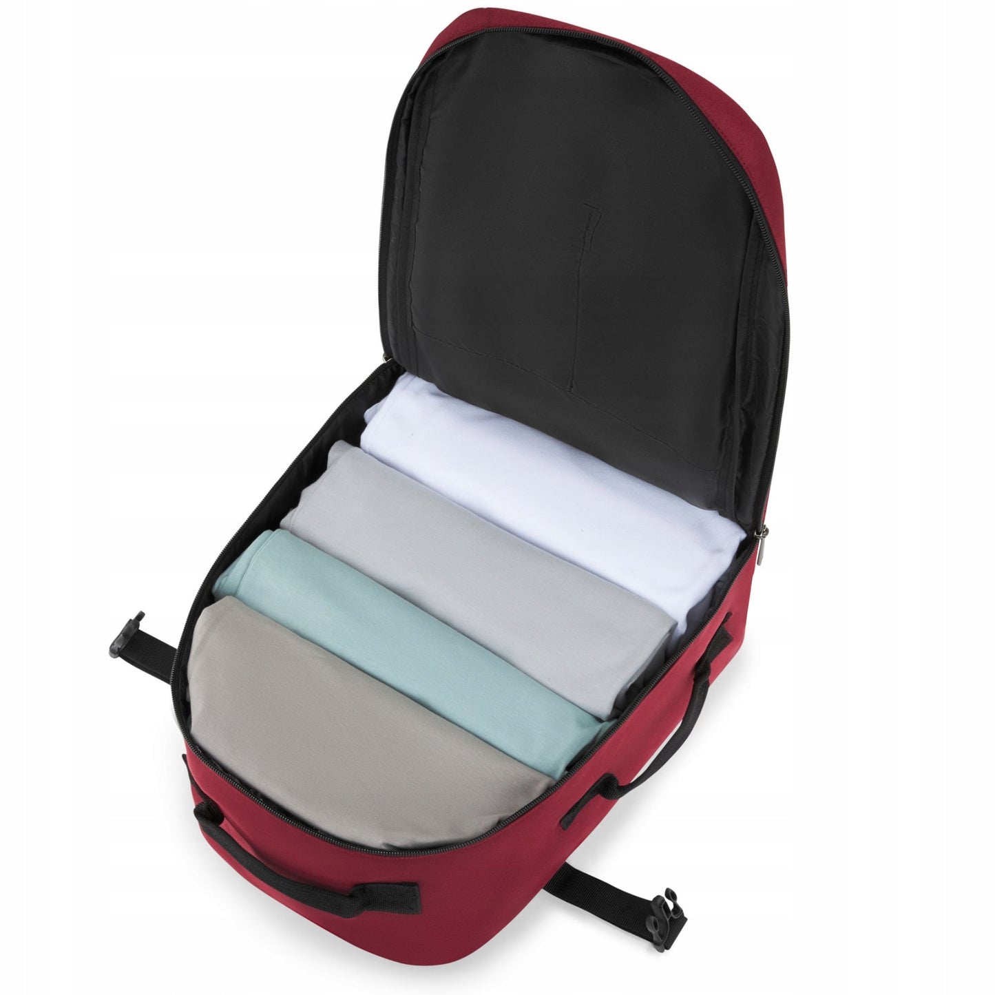 Kelioninis krepšys 40x20x25 lėktuvui, lengvas rankinis bagažas, bordo spalvos ZAGATTO