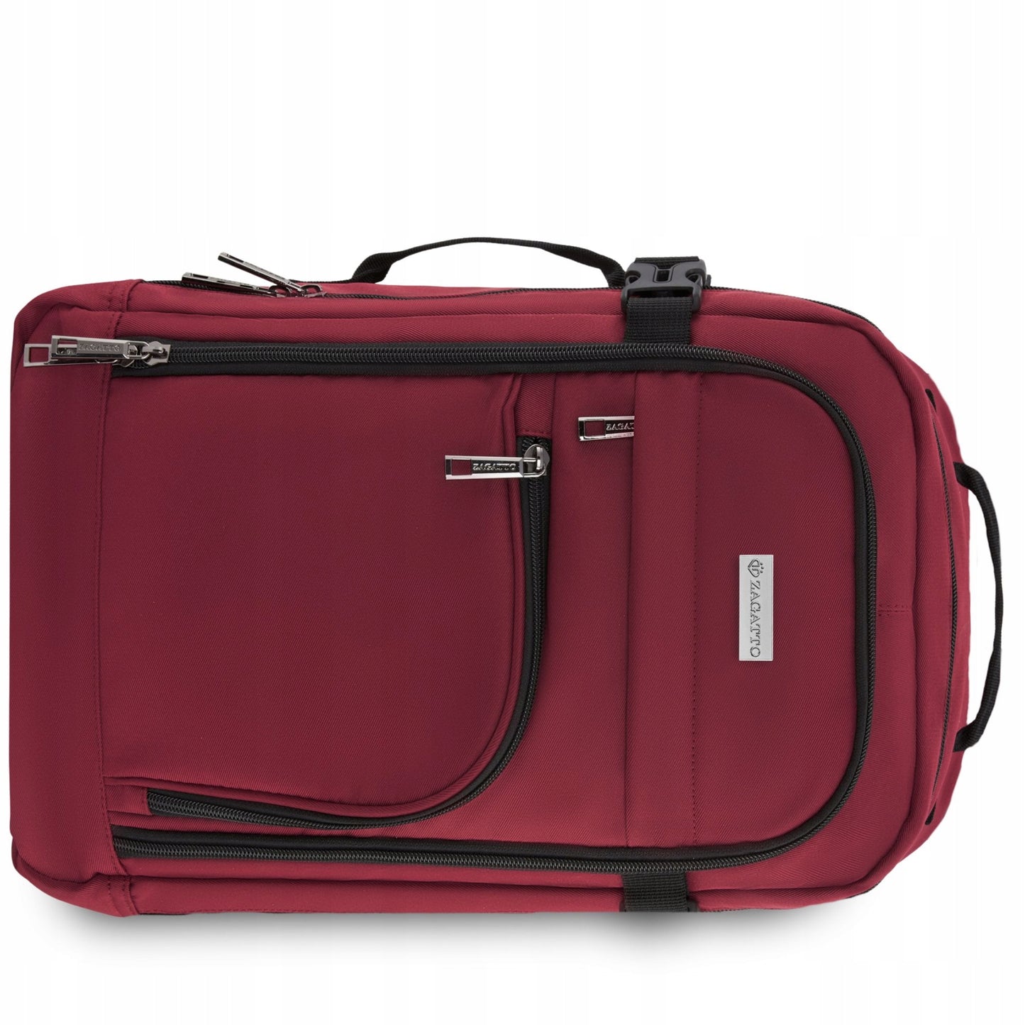 Kelioninis krepšys 40x20x25 lėktuvui, lengvas rankinis bagažas, bordo spalvos ZAGATTO