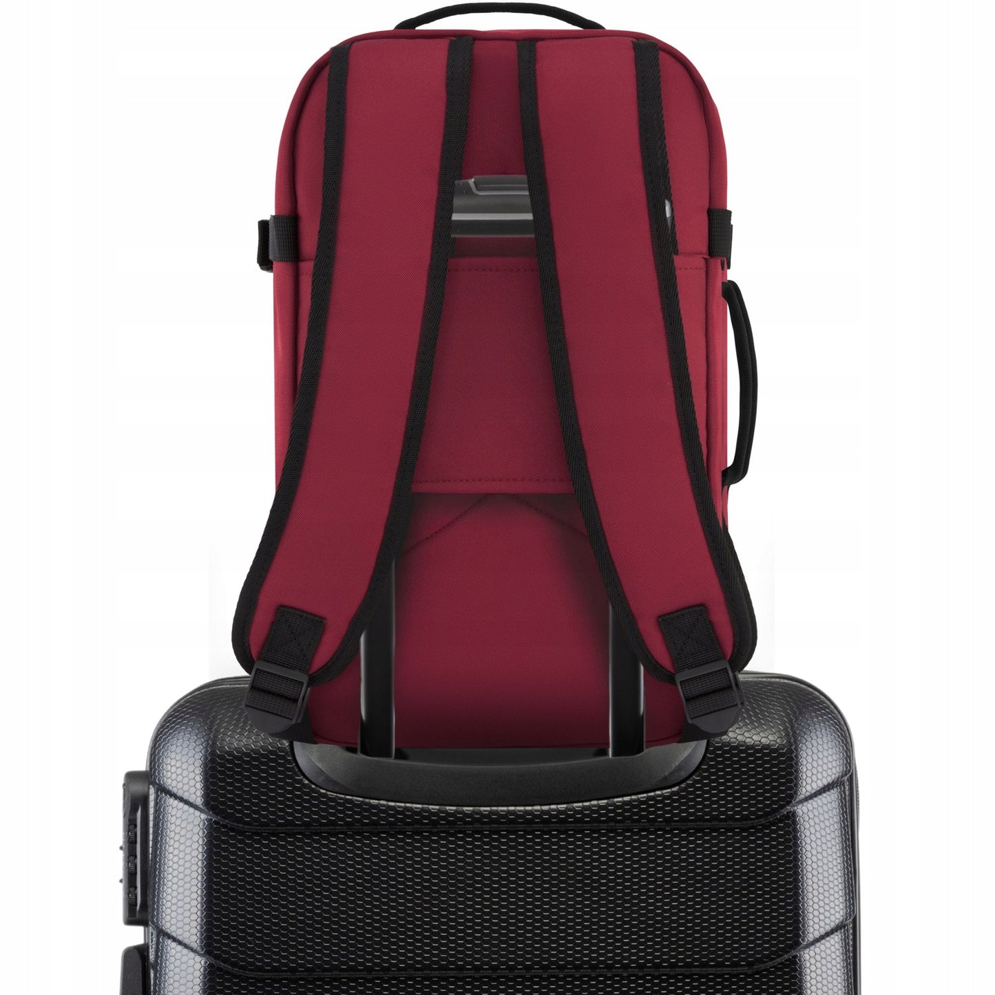 Kelioninis krepšys 40x20x25 lėktuvui, lengvas rankinis bagažas, bordo spalvos ZAGATTO