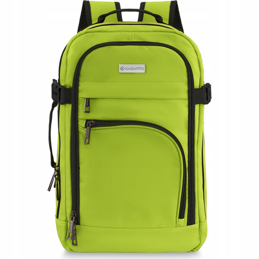 Kelioninė kuprinė 40x20x25 skraidymui, lengvas rankinis bagažas, žalia ZAGATTO