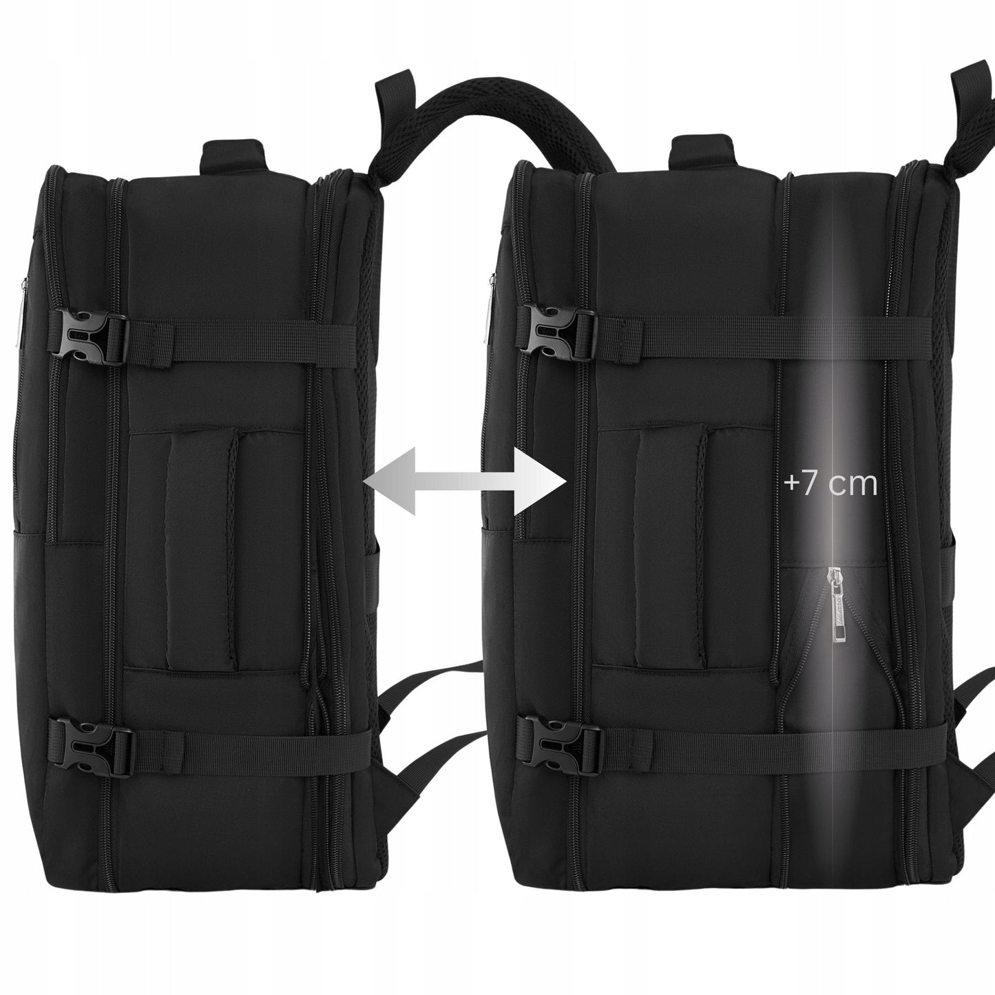 Kelioninė kuprinė 45x30x20 išskleidžiama didelė talpi rankinis bagažas ZAGATTO