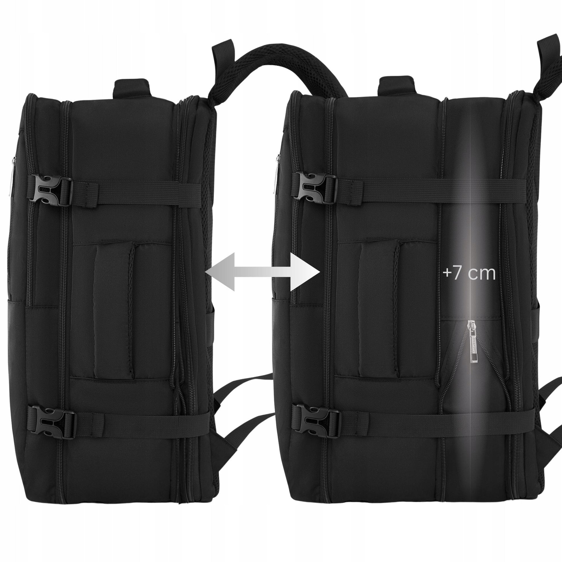 Kelioninė kuprinė 45x30x20 išskleidžiama didelė talpi rankinis bagažas ZAGATTO