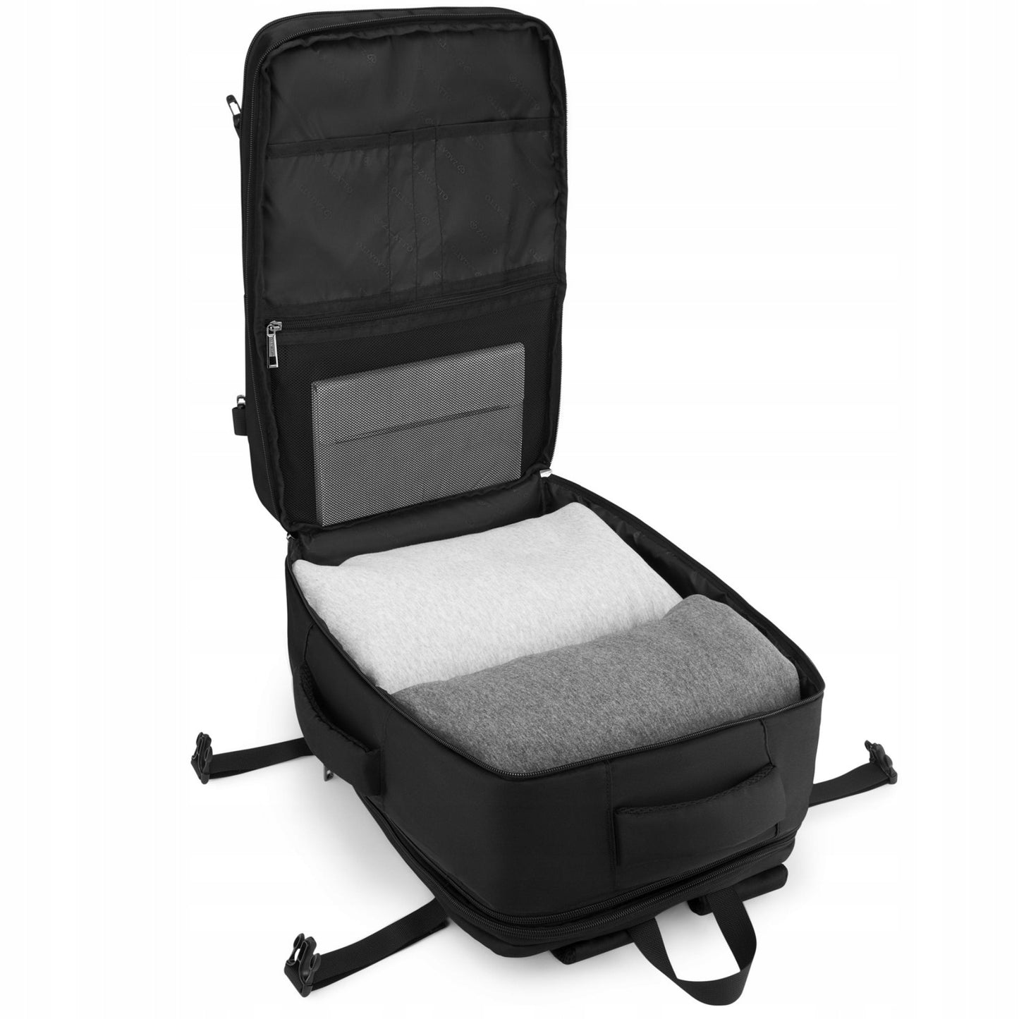 Kelioninė kuprinė 45x30x20 išskleidžiama didelė talpi rankinis bagažas ZAGATTO