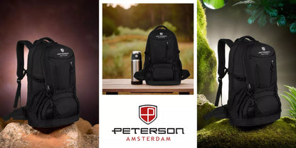 Kelioninė kuprinė Peterson, ergonomiška, sportinė, talpi, didelė