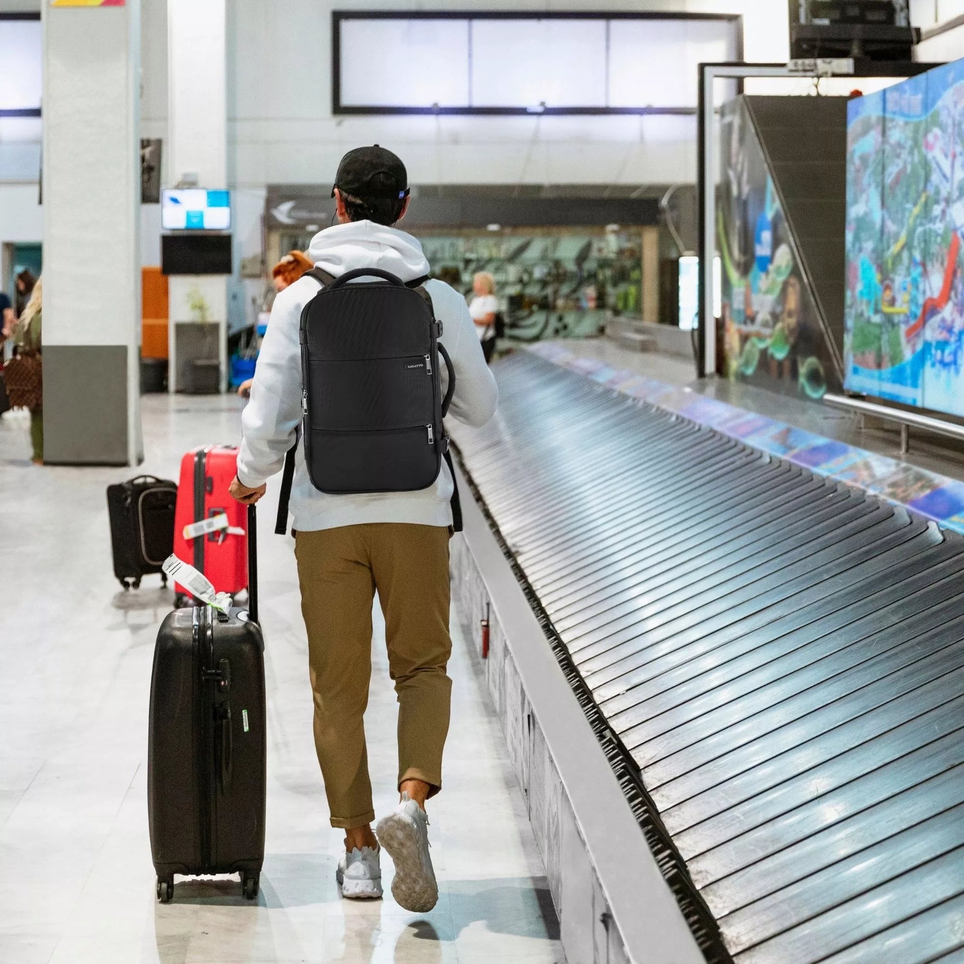 Kelioninė kuprinė į RYANAIR WIZZAIR lėktuvą 40x20x25 nemokamas bagažas ZAGATTO