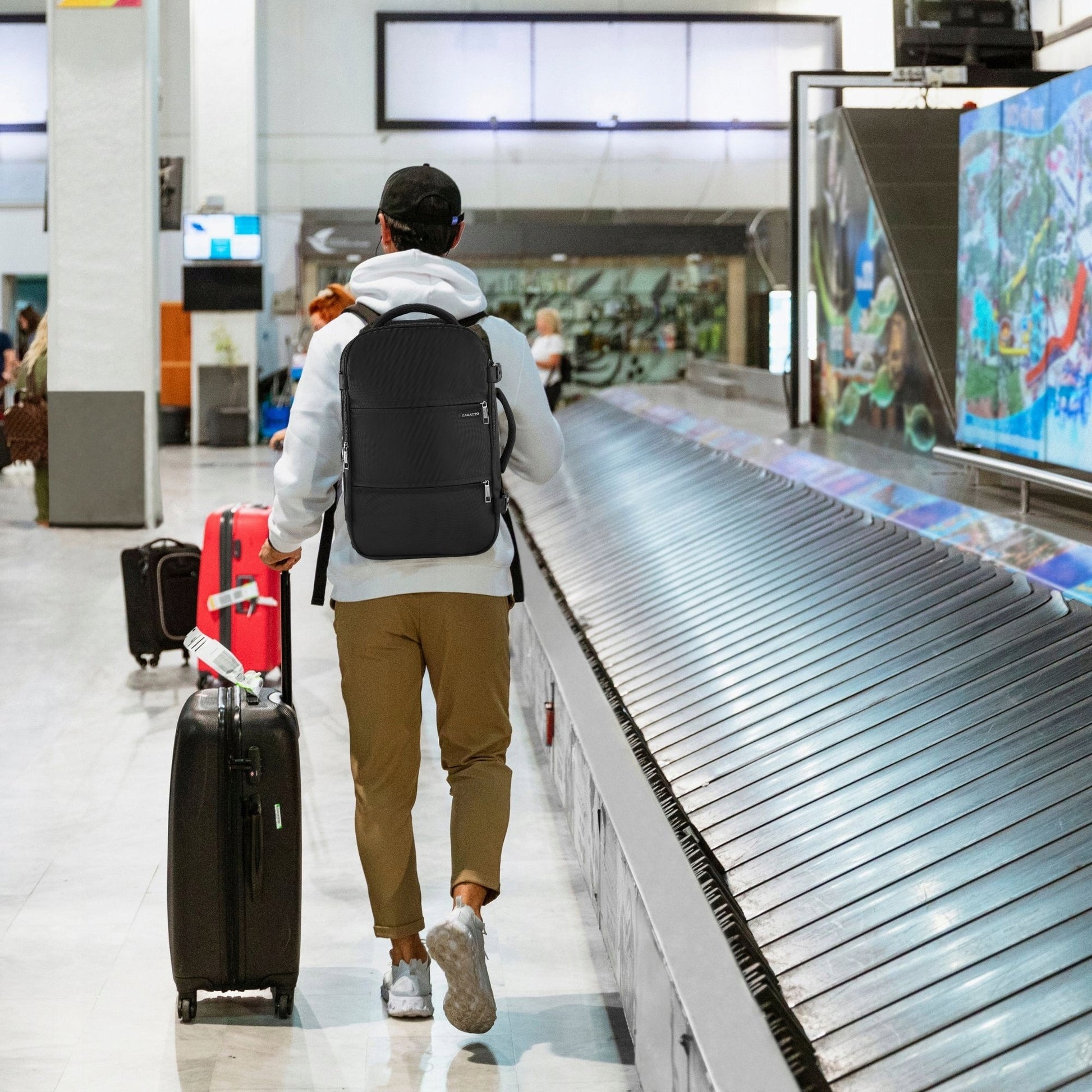 Kelioninė kuprinė į RYANAIR WIZZAIR lėktuvą 40x20x25 nemokamas bagažas ZAGATTO