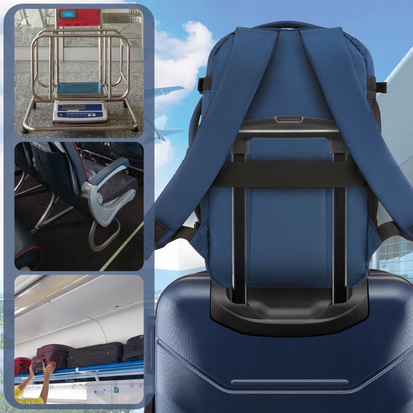 Kelvin kelioninė kuprinė RYANAIR WIZZAIR 40x25x20 nemokamas bagažas ZAGATTO