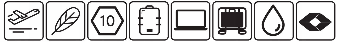 Rankinė kelioninė kuprinė nešiojamam kompiuteriui CabinZero 36 l - Rainbow