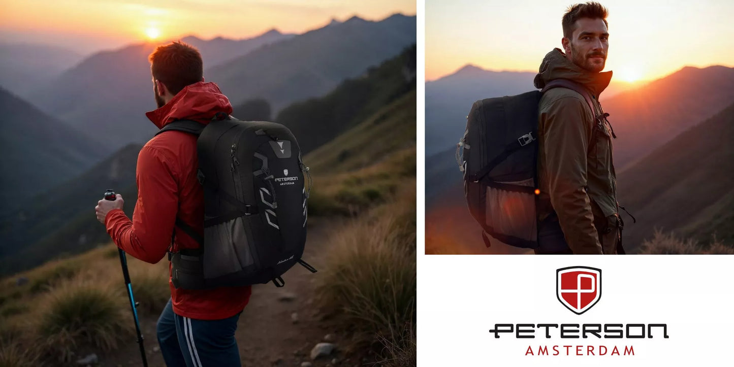 40L PETERSON trekking kuprinė, sportinė, turistinė, kalnų, su uždangalu
