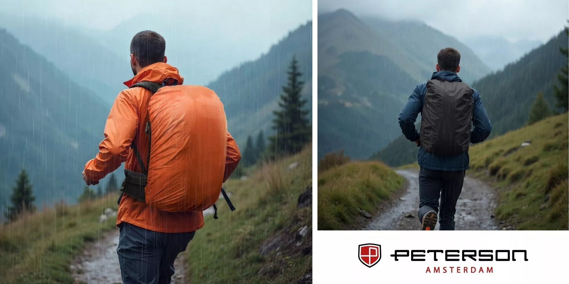 40L PETERSON trekking kuprinė, sportinė, turistinė, kalnų, su uždangalu