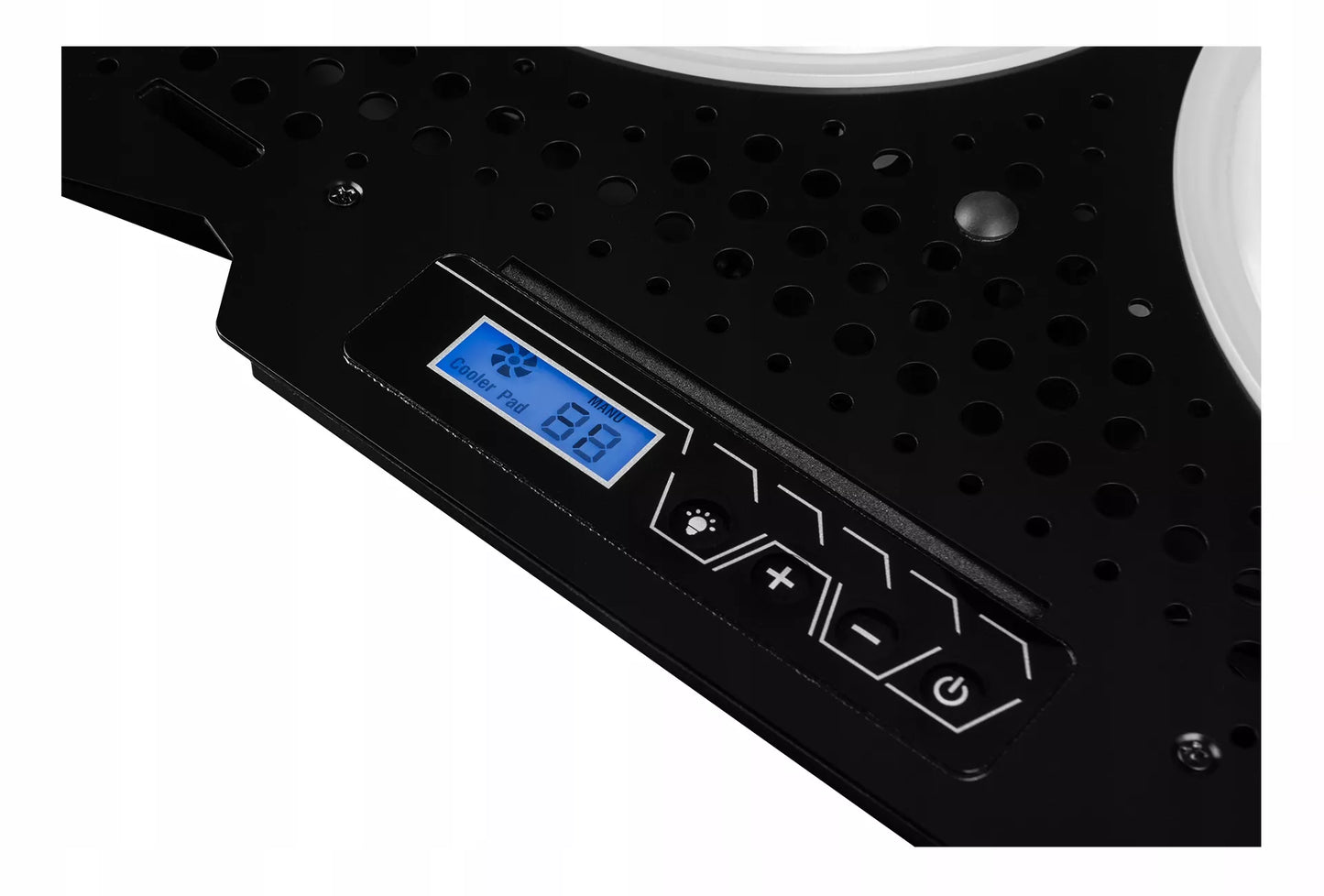 Nešiojamo kompiuterio aušinimo pultas MODECOM CF18 15,6" - 17,3" su dviem RGB ventiliatoriais