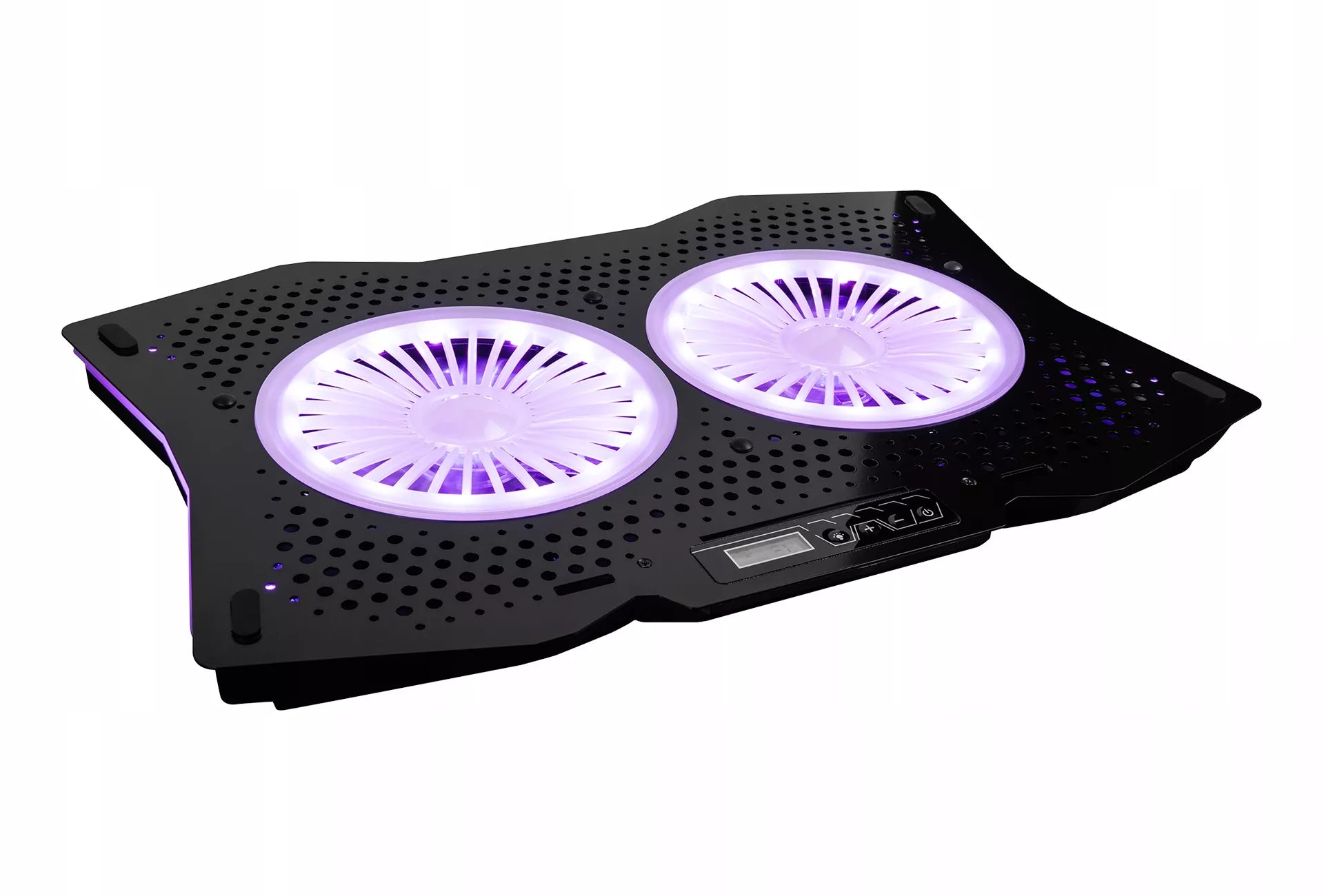 Nešiojamo kompiuterio aušinimo pultas MODECOM CF18 15,6" - 17,3" su dviem RGB ventiliatoriais