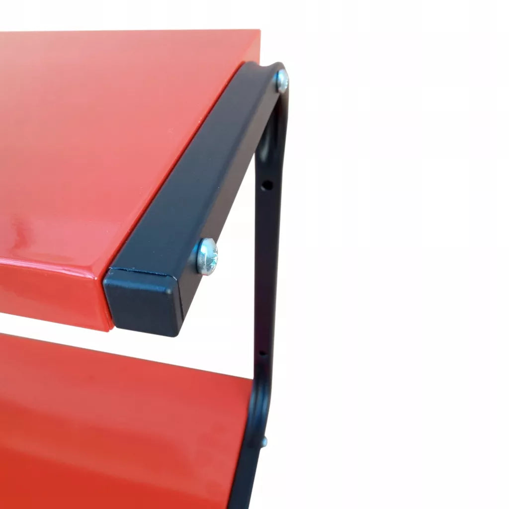 Metalinė sieninė lentyna 95 cm dviguba PG2CR dirbtuvėms, loftui, garažui