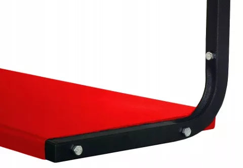 Metalinė sieninė lentyna 95 cm dviguba PG2CR dirbtuvėms, loftui, garažui