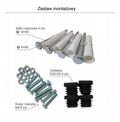 Metalinė sieninė lentyna 95 cm dviguba PG2CR dirbtuvėms, loftui, garažui