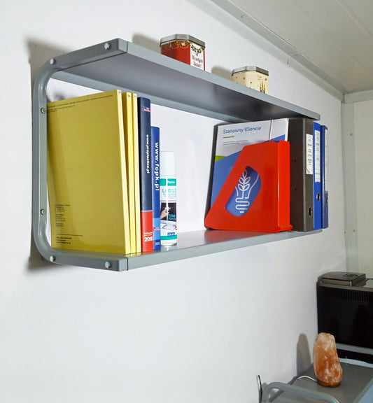 Metalinė sieninė lentyna 95 cm dviguba PG2S dirbtuvėms, loftui, garažui